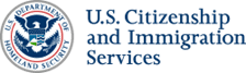 A green background with blue text that says u. S. Cities and immigration services