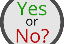 Picture1 A button with the words yes or no written in it.